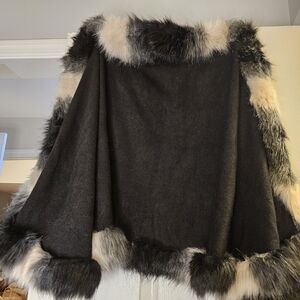 Black Faux Fur lined Cap